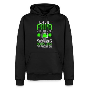 Programmierer - Männer Premium Bio Hoodie - Schwarz - Vorne - Nico (187cm)
