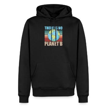 There is no Planet B - Sweat à capuche Premium bio Homme - noir - Devant - Nico (187cm)