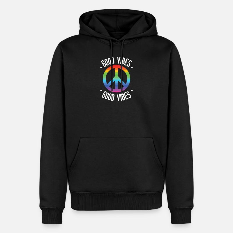 Good Vibes - Sweat à capuche Premium bio Homme - noir
