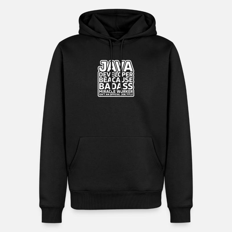 Java Developer Badass - Men’s Premium Organic Hoodie - black