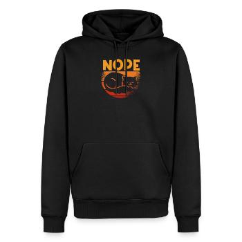 Nope Schlafender Kater keine Lust - Männer Premium Bio Hoodie - Schwarz - Vorne - Nico (187cm)