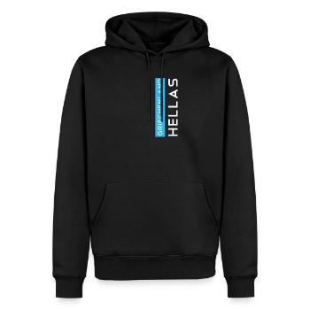 Griechenland Hellas - Männer Premium Bio Hoodie - Schwarz - Vorne - Nico (187cm)
