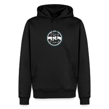 Badge des Meilleurs Poings des Amis - Sweat à capuche Premium bio Homme - noir - Devant - Nico (187cm)