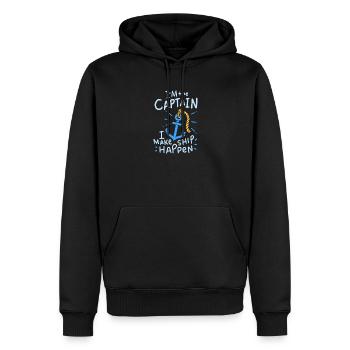 Boot Bootfahren Boating - Männer Premium Bio Hoodie - Schwarz - Vorne - Nico (187cm)
