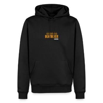 Beatboxer - limitierte Edition - Männer Premium Bio Hoodie - Schwarz - Vorne - Nico (187cm)