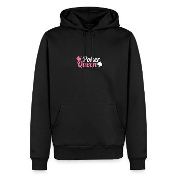 Poker Königin - Männer Premium Bio Hoodie - Schwarz - Vorne - Nico (187cm)