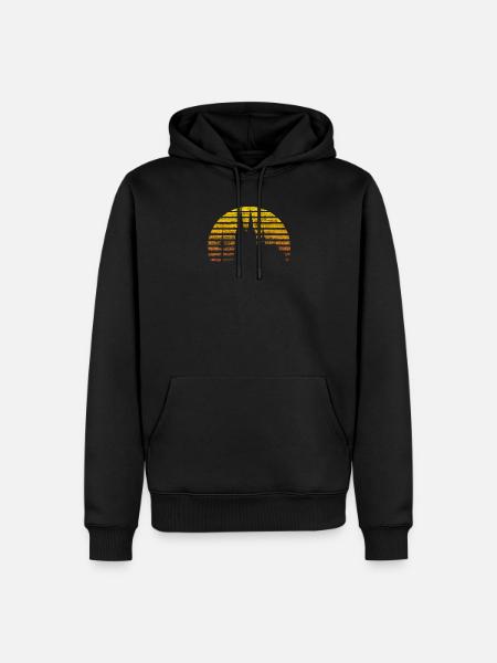 Köln Kölner Skyline Kölner Dom Vintage Geschenk - Männer Premium Bio Hoodie - Schwarz