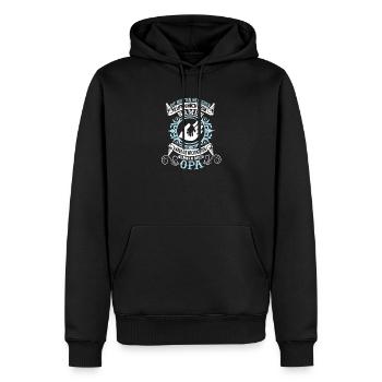 Grandpa Grandchild T-Shirt The most important things call me OPA - Men’s Premium Organic Hoodie - black - Front - Nico (187cm)