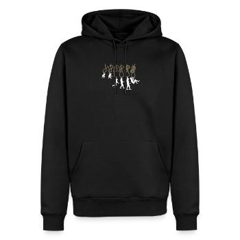Evolution Klettern Kletterknoten Achter Knoten - Männer Premium Bio Hoodie - Schwarz - Vorne - Nico (187cm)