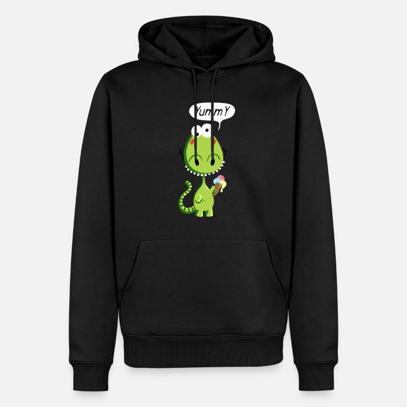 Drôle Dragon - Dragons - Comique - Sweat à capuche Premium bio Homme - noir