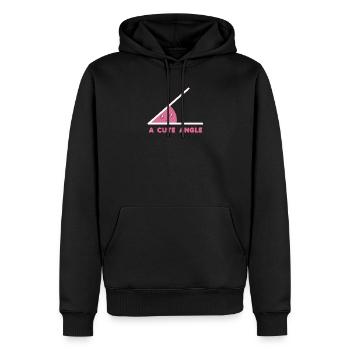 Mathe - Männer Premium Bio Hoodie - Schwarz - Vorne - Nico (187cm)