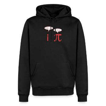 Mathématiques - Sweat à capuche Premium bio Homme - noir - Devant - Nico (187cm)