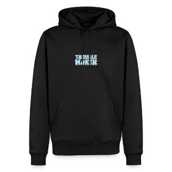 Troublemaker - Baby - Offspring - Child - Family - Men’s Premium Organic Hoodie - black - Front - Nico (187cm)