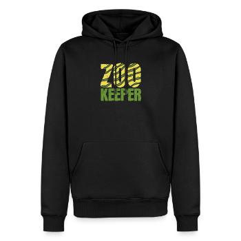 Zookeeper - Men’s Premium Organic Hoodie - black - Front - Nico (187cm)