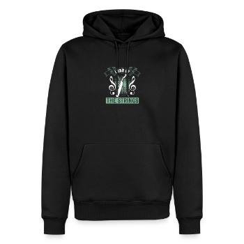 Violon - Seigneur des cordes - Sweat à capuche Premium bio Homme - noir - Devant - Nico (187cm)