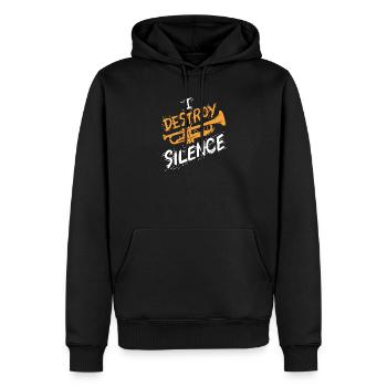 Trompete Trompeter - Männer Premium Bio Hoodie - Schwarz - Vorne - Nico (187cm)