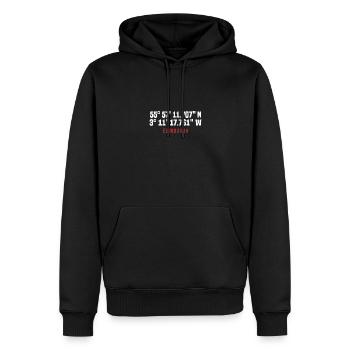 Edinburgh – Coordinates & Urban Style - Men’s Premium Organic Hoodie - black - Front - Nico (187cm)