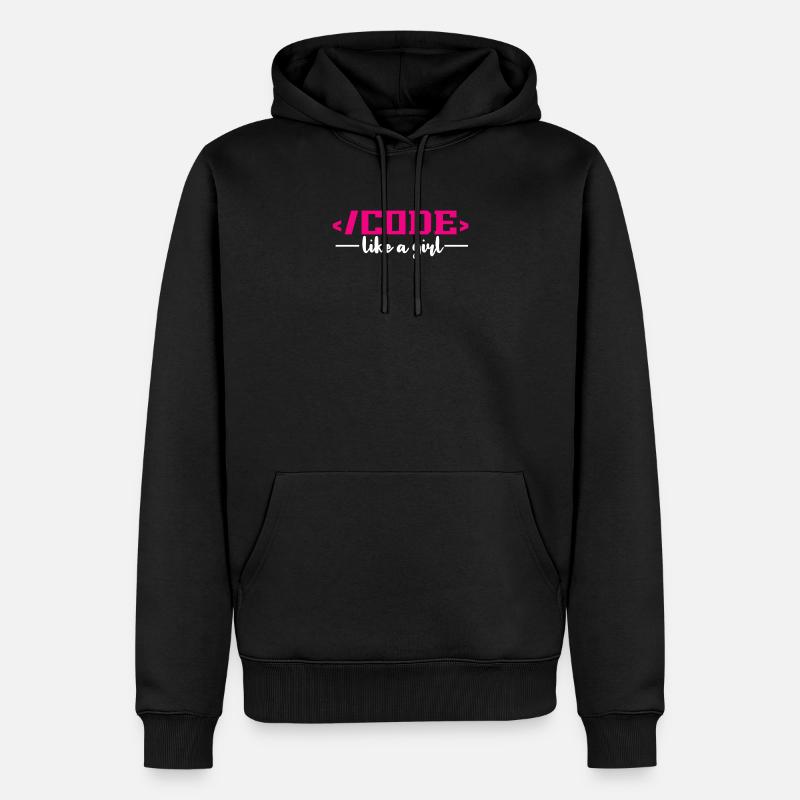 Codierung Programmierung Informatik - Männer Premium Bio Hoodie - Schwarz