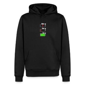 Maman, Papa Bébé Batterie Les Parents Adorent la Famille Ge - Sweat à capuche Premium bio Homme - noir - Devant - Nico (187cm)