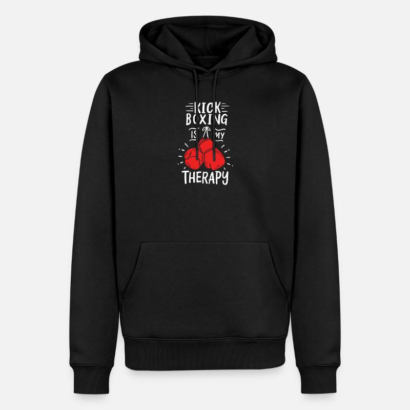 Kickboxen Kickboxer - Männer Premium Bio Hoodie - Schwarz