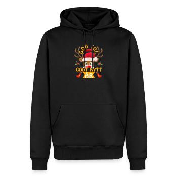 Noël Noël Noël Noël Noël - Sweat à capuche Premium bio Homme - noir - Devant - Nico (187cm)