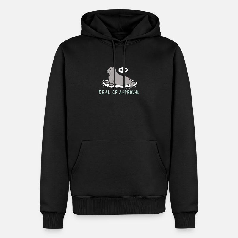 Robbe - Männer Premium Bio Hoodie - Schwarz