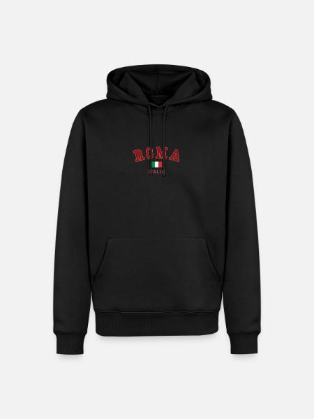 Roma Italia Vintage College Stil - Herre Premium økologisk hoodie - sort