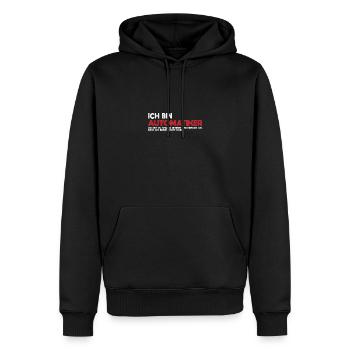 Ich bin Automatiker Tech-Statement - Männer Premium Bio Hoodie - Schwarz - Vorne - Nico (187cm)
