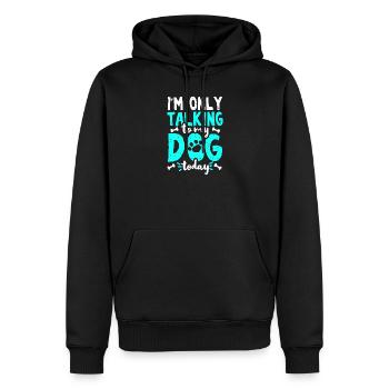 Hund Hundebesitzer - Männer Premium Bio Hoodie - Schwarz - Vorne - Nico (187cm)