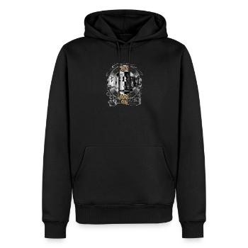 Schach - Männer Premium Bio Hoodie - Schwarz - Vorne - Nico (187cm)
