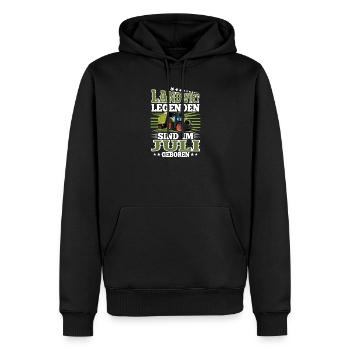 Geburtstag Landwirt Juli - Männer Premium Bio Hoodie - Schwarz - Vorne - Nico (187cm)
