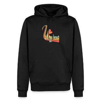 Scooter - Männer Premium Bio Hoodie - Schwarz - Vorne - Nico (187cm)