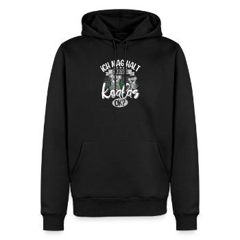 Koala - Sweat à capuche Premium bio Homme - noir - Devant - Nico (187cm)