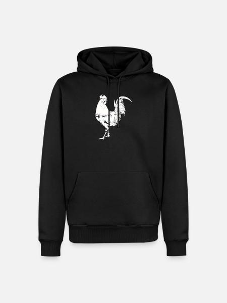 Rooster Chicken Rooster - Men’s Premium Organic Hoodie - black