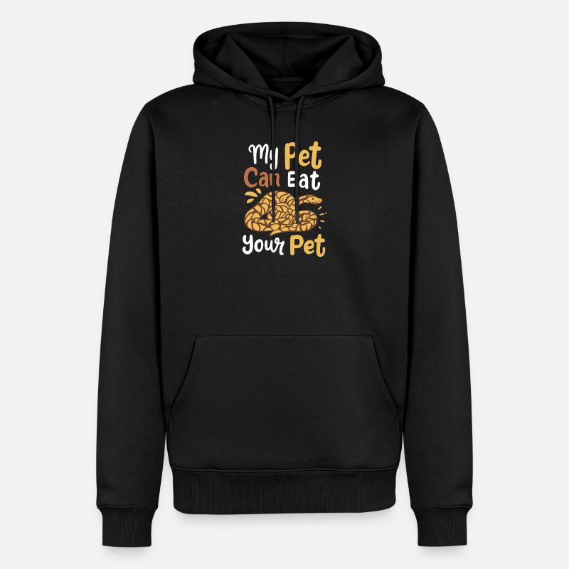 Python Snake Snake Owner - Men’s Premium Organic Hoodie - black