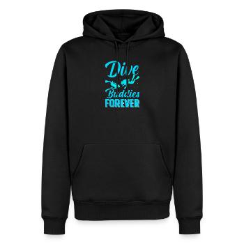 Taucher Tauchen Partner - Männer Premium Bio Hoodie - Schwarz - Vorne - Nico (187cm)
