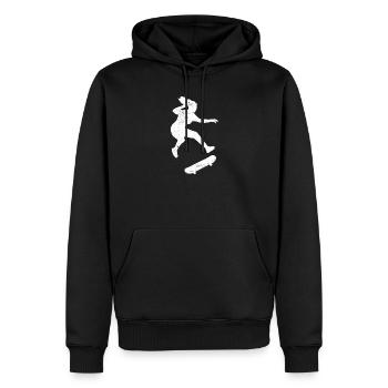Skaten Skater Skateboard Skate - Männer Premium Bio Hoodie - Schwarz - Vorne - Nico (187cm)