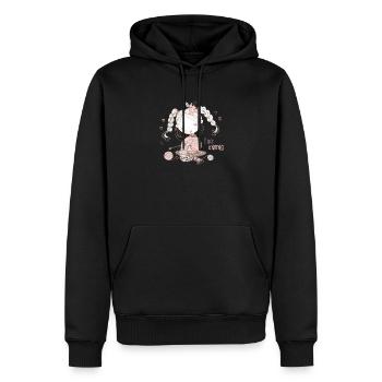 Stricken Strickerin "I like kntting" - Männer Premium Bio Hoodie - Schwarz - Vorne - Nico (187cm)