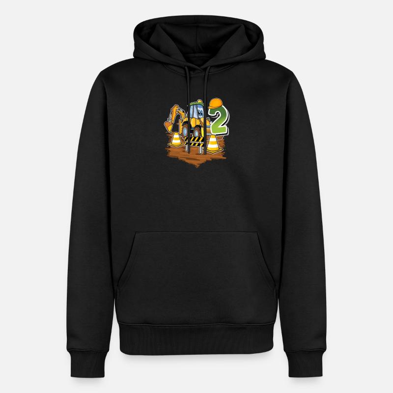 2 ans bagger anniversaire d’enfant - Sweat à capuche Premium bio Homme - noir