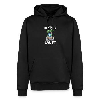 Rentner Countdown - Männer Premium Bio Hoodie - Schwarz - Vorne - Nico (187cm)