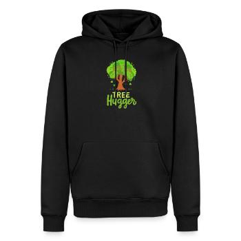 Baum Wald Baumpfleger - Männer Premium Bio Hoodie - Schwarz - Vorne - Nico (187cm)