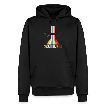 Skateboarden Skateboard Skateboarder Vintage - Männer Premium Bio Hoodie - Schwarz - Vorne - Nico (187cm)