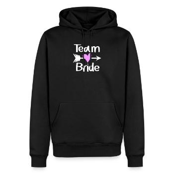 Team Braut - Männer Premium Bio Hoodie - Schwarz - Vorne - Nico (187cm)