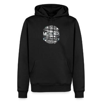 Mediziner - Männer Premium Bio Hoodie - Schwarz - Vorne - Nico (187cm)