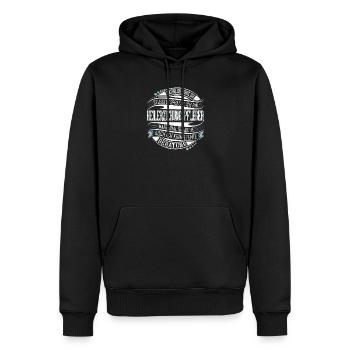 Heilerziehungspfleger - Männer Premium Bio Hoodie - Schwarz - Vorne - Nico (187cm)