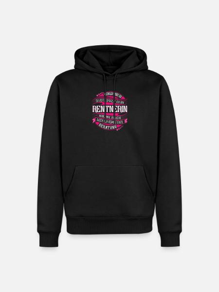 Rentnerin - Männer Premium Bio Hoodie - Schwarz