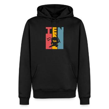 Ninja 10. Geburtstag Kinder - Männer Premium Bio Hoodie - Schwarz - Vorne - Nico (187cm)
