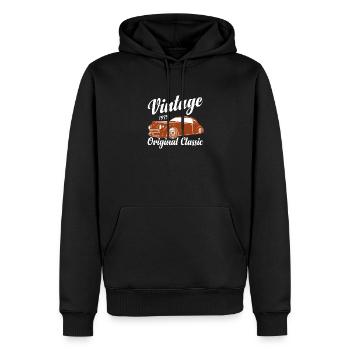 Lustiges Auto-Zitat für Autoliebhaber Oldtimer Oldtimer - Männer Premium Bio Hoodie - Schwarz - Vorne - Nico (187cm)