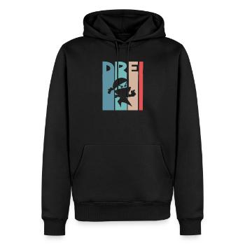 Ninja 3 Jahre Geburtstag Kinder - Männer Premium Bio Hoodie - Schwarz - Vorne - Nico (187cm)