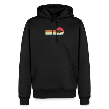 Karpfen - Männer Premium Bio Hoodie - Schwarz - Vorne - Nico (187cm)
